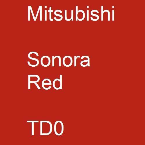 Mitsubishi, Sonora Red, TD0.